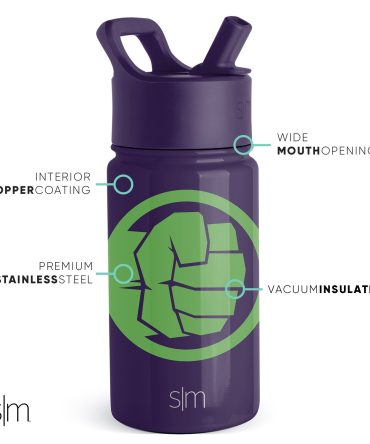 Summit Kids Water Bottle with Straw Lid