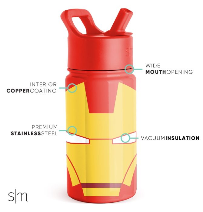 Summit Kids Water Bottle with Straw Lid