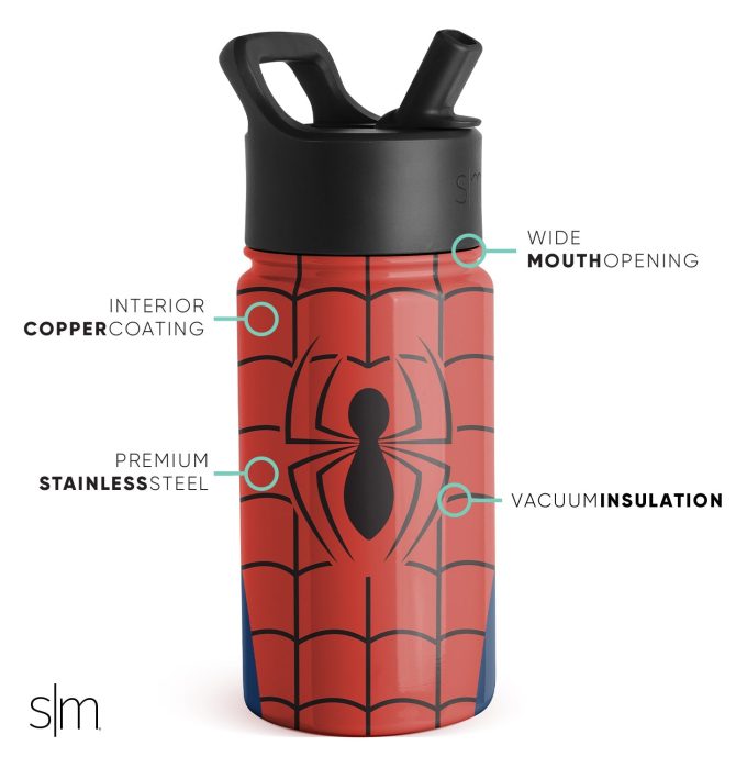 Summit Kids Water Bottle with Straw Lid