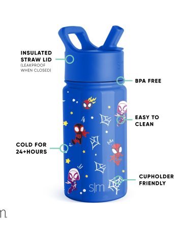 Summit Kids Water Bottle with Straw Lid