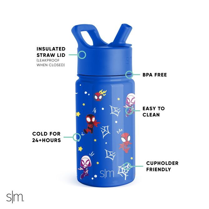 Summit Kids Water Bottle with Straw Lid