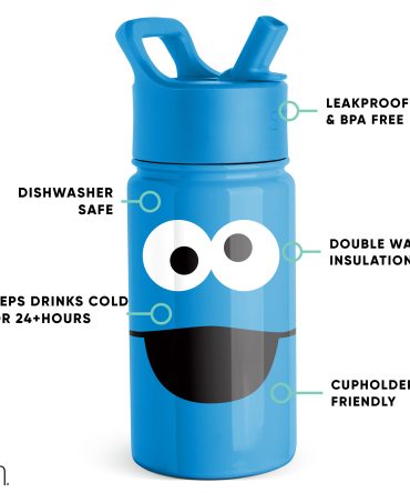 Summit Kids Water Bottle with Straw Lid