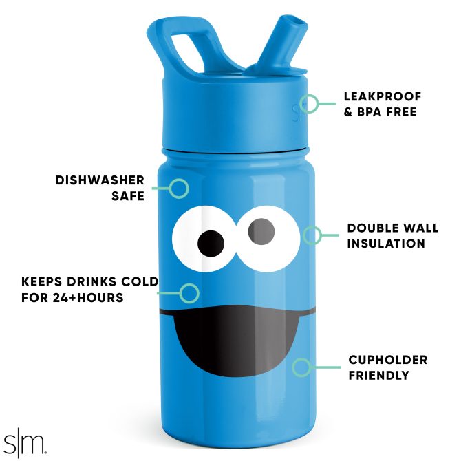 Summit Kids Water Bottle with Straw Lid