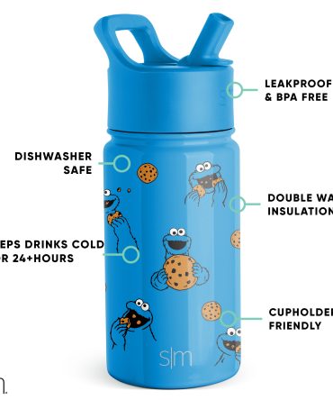 Summit Kids Water Bottle with Straw Lid