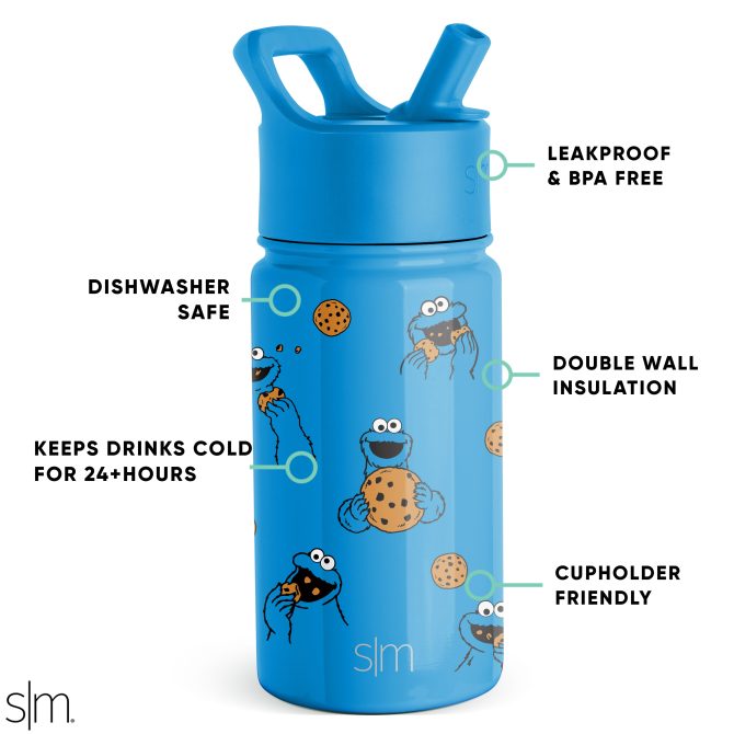 Summit Kids Water Bottle with Straw Lid