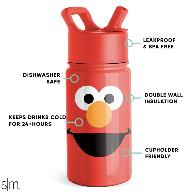 Summit Kids Water Bottle with Straw Lid