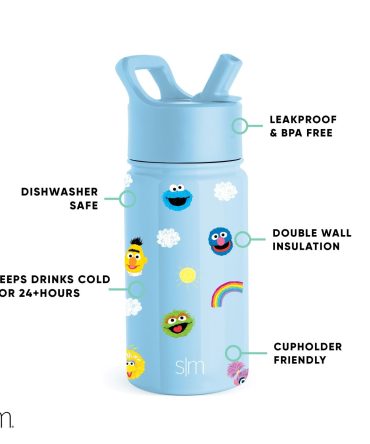 Summit Kids Water Bottle with Straw Lid