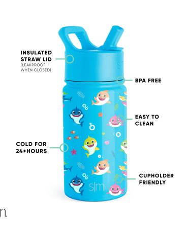 Summit Kids Water Bottle with Straw Lid