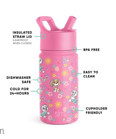 Summit Kids Water Bottle with Straw Lid