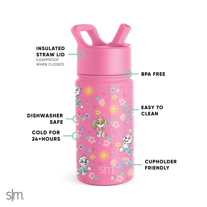 Summit Kids Water Bottle with Straw Lid