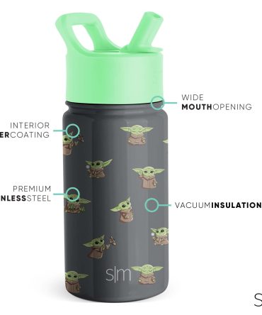 Summit Kids Water Bottle with Straw Lid