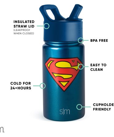 Summit Kids Water Bottle with Straw Lid