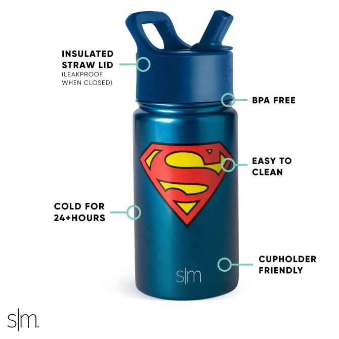 Summit Kids Water Bottle with Straw Lid