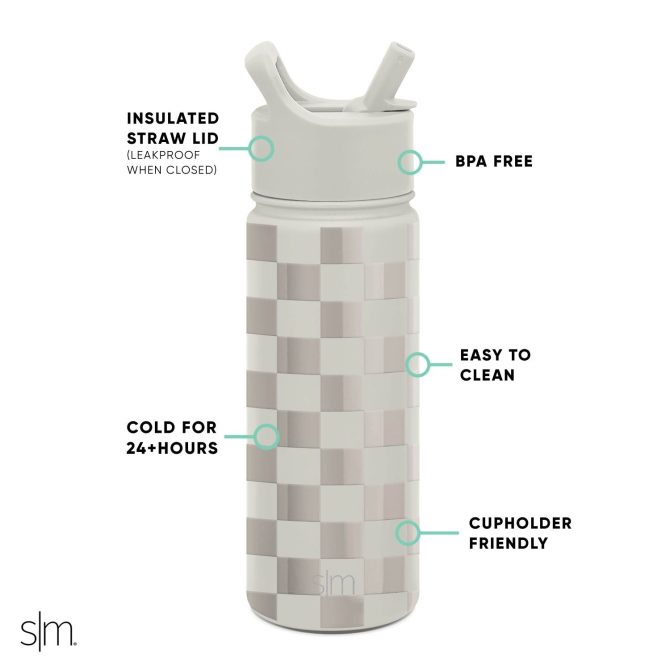 Summit Water Bottle with Straw Lid