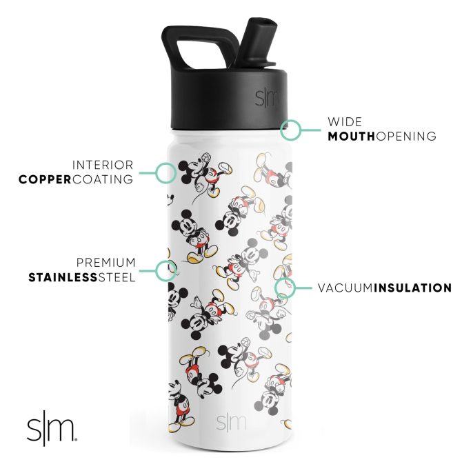 Summit Kids Water Bottle with Straw Lid