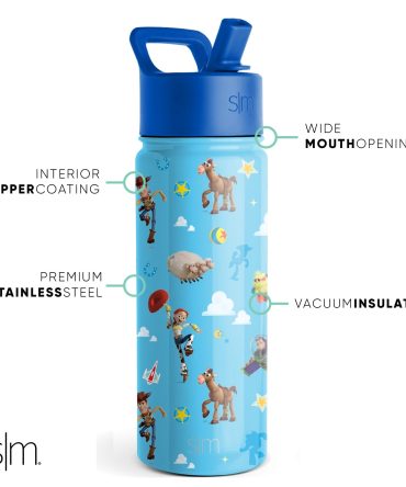 Summit Kids Water Bottle with Straw Lid