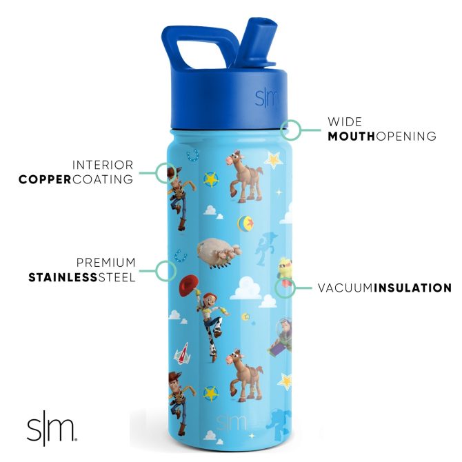 Summit Kids Water Bottle with Straw Lid