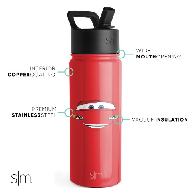 Summit Kids Water Bottle with Straw Lid