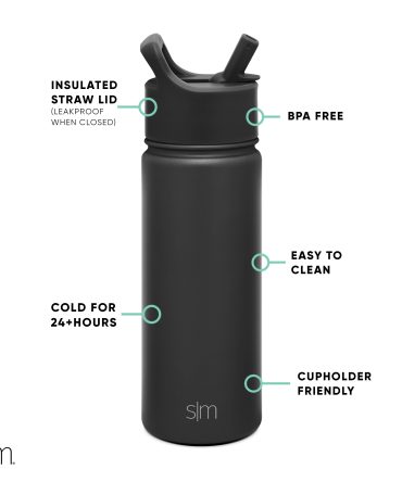 Summit Water Bottle with Straw Lid