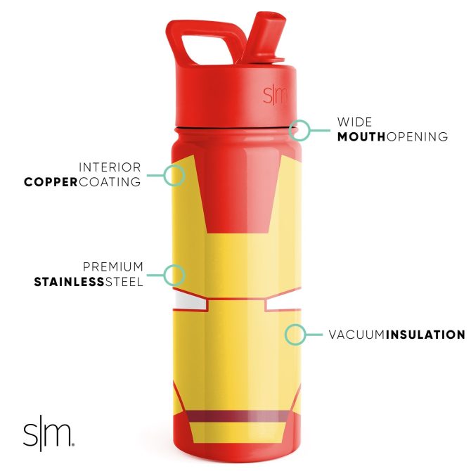 Summit Kids Water Bottle with Straw Lid