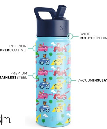 Summit Kids Water Bottle with Straw Lid