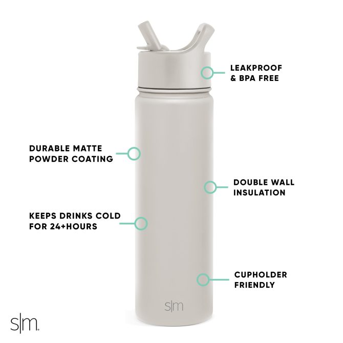 Summit Water Bottle with Straw Lid