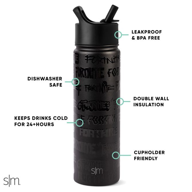 Summit Water Bottle with Straw Lid