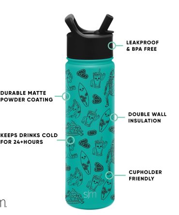 Summit Water Bottle with Straw Lid