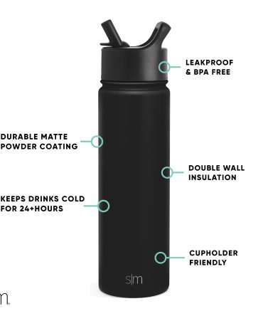 Summit Water Bottle with Straw Lid