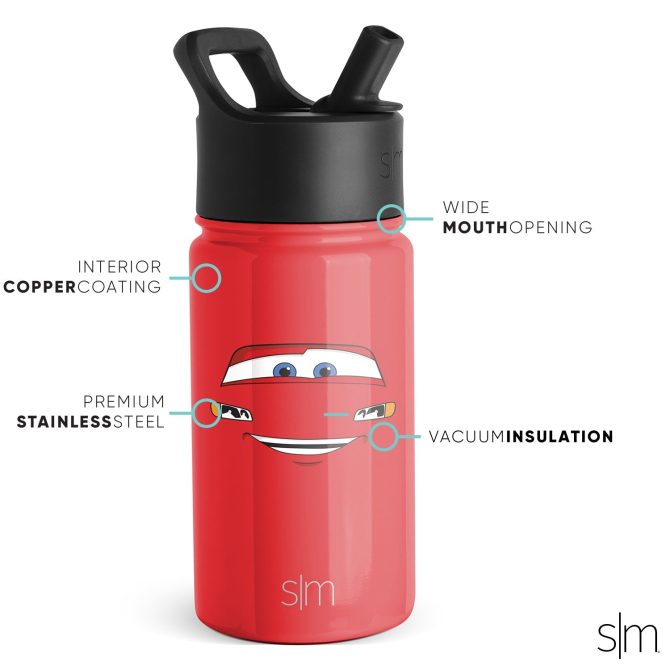 Summit Kids Water Bottle with Straw Lid