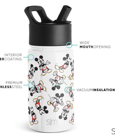 Summit Kids Water Bottle with Straw Lid