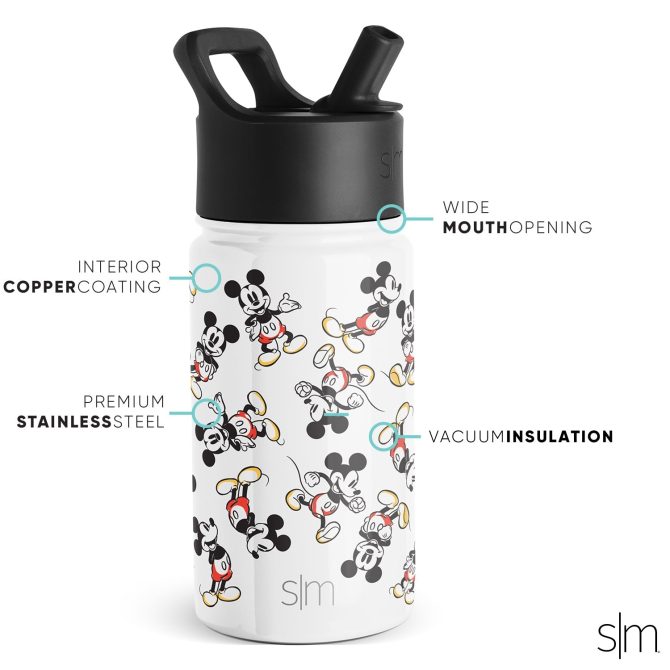 Summit Kids Water Bottle with Straw Lid