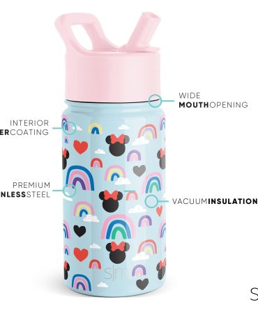 Summit Kids Water Bottle with Straw Lid