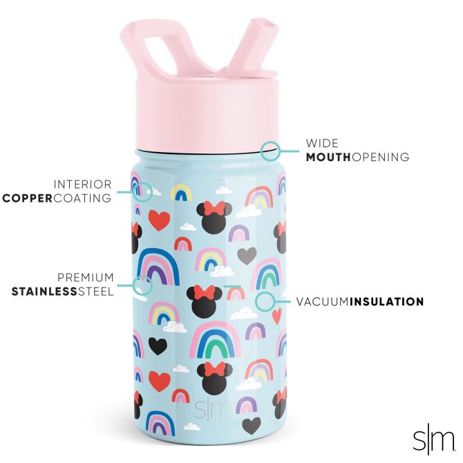 Summit Kids Water Bottle with Straw Lid