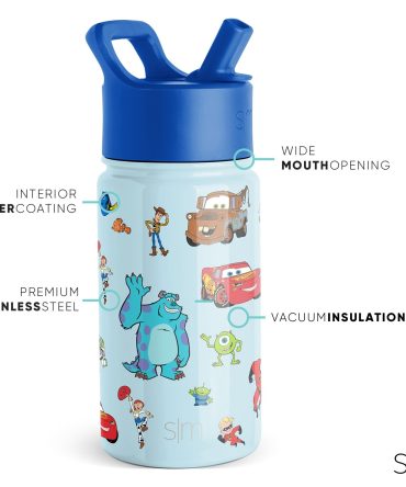 Summit Kids Water Bottle with Straw Lid