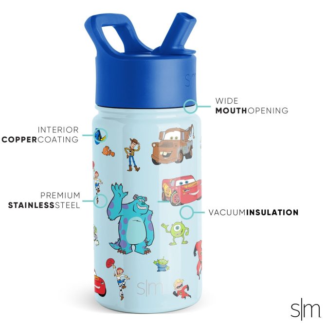 Summit Kids Water Bottle with Straw Lid