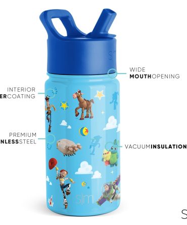 Summit Kids Water Bottle with Straw Lid