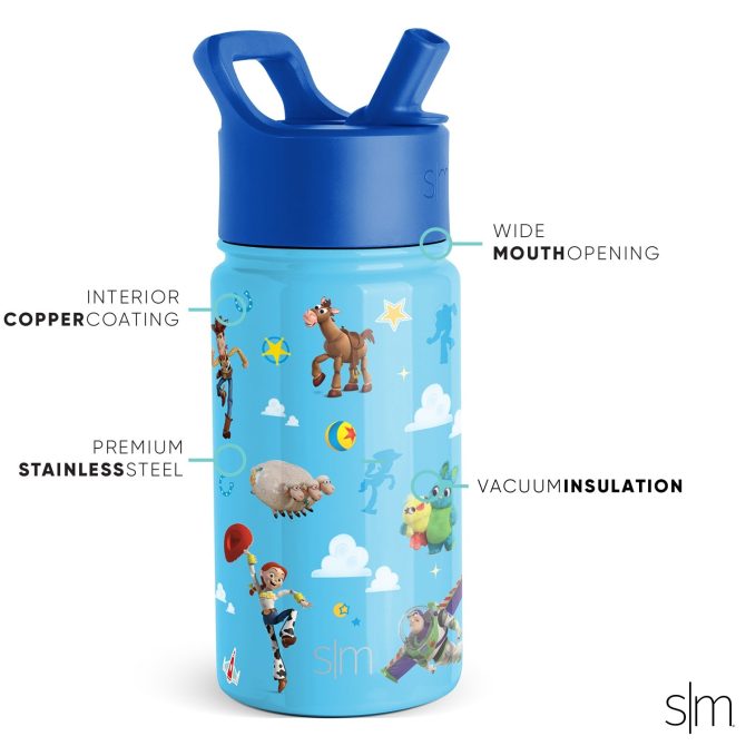 Summit Kids Water Bottle with Straw Lid