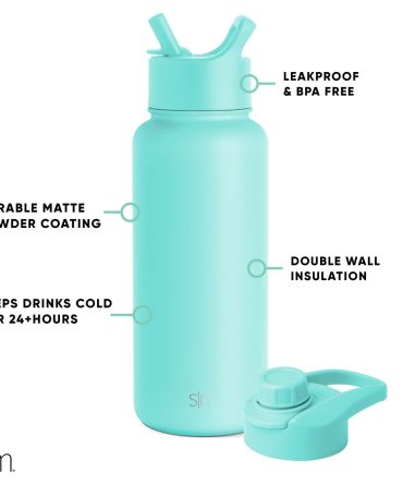 Summit Water Bottle with Straw Lid and Chug Lid