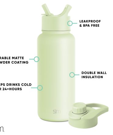 Summit Water Bottle with Straw Lid and Chug Lid