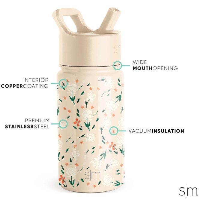 Summit Kids Water Bottle with Straw Lid