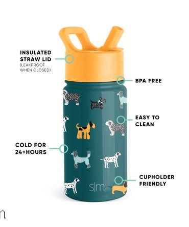 Summit Kids Water Bottle with Straw Lid