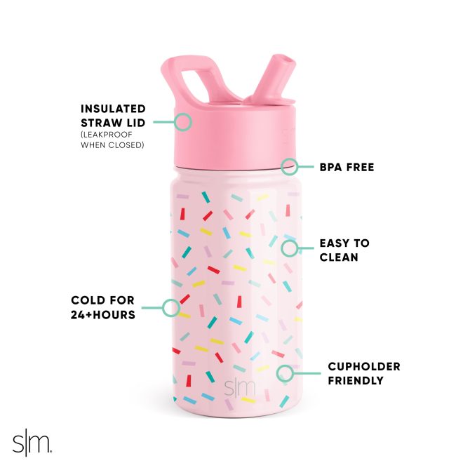 Summit Kids Water Bottle with Straw Lid