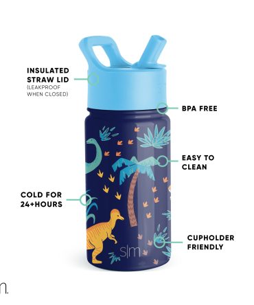 Summit Kids Water Bottle with Straw Lid