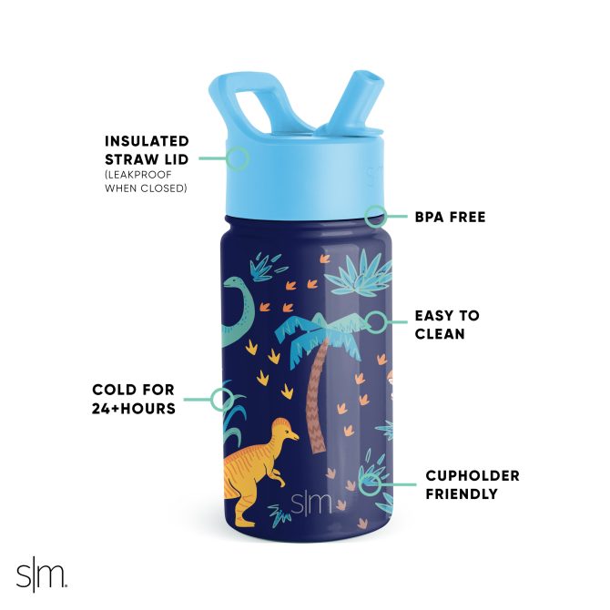 Summit Kids Water Bottle with Straw Lid