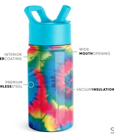 Summit Kids Water Bottle with Straw Lid