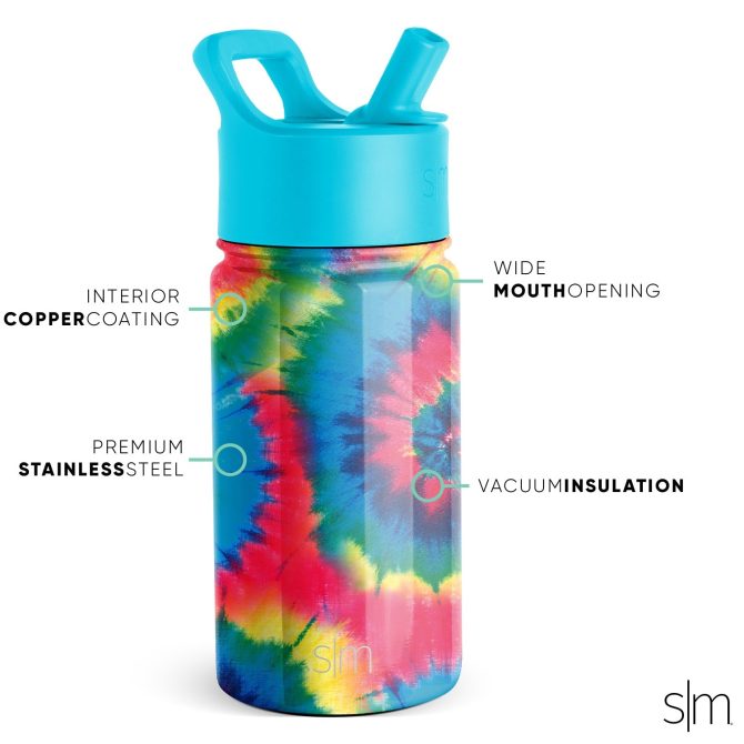 Summit Kids Water Bottle with Straw Lid