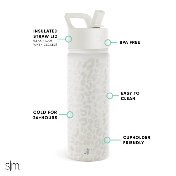 Summit Water Bottle with Straw Lid