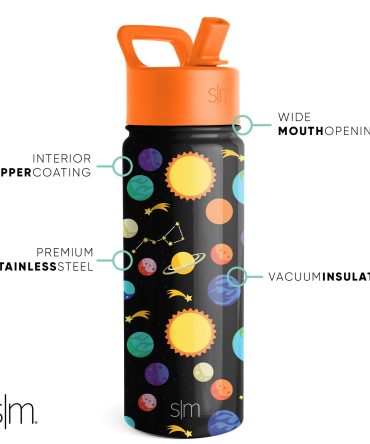 Summit Kids Water Bottle with Straw Lid