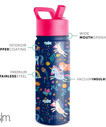 Summit Kids Water Bottle with Straw Lid